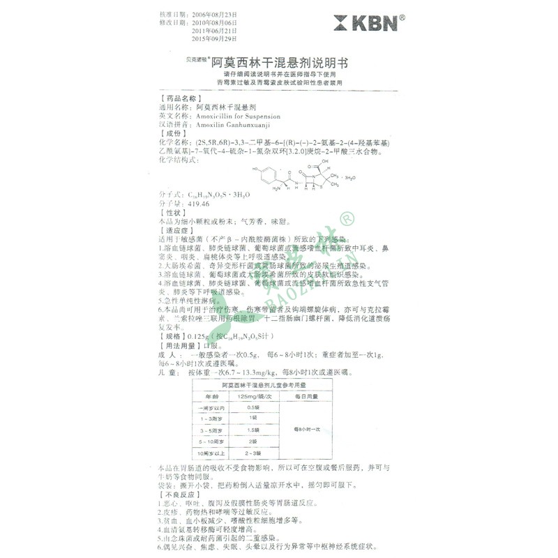 貝克諾頓 阿莫西林干混懸劑