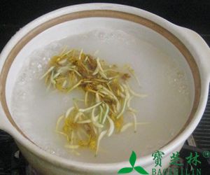 槟榔金银花粥治痢疾